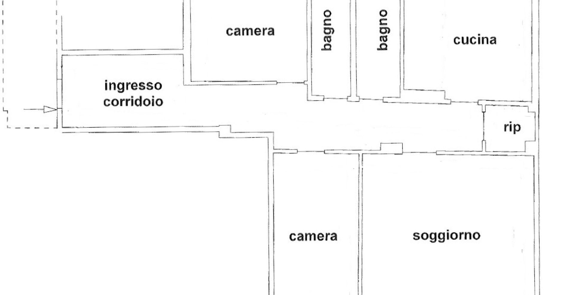 Ristrutturato appartamento con due terrazzi a pochi passi dalla stazione ferroviaria