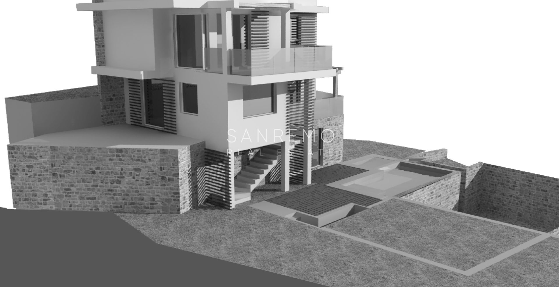 Esclusivo terreno con progetto approvato e vista mare