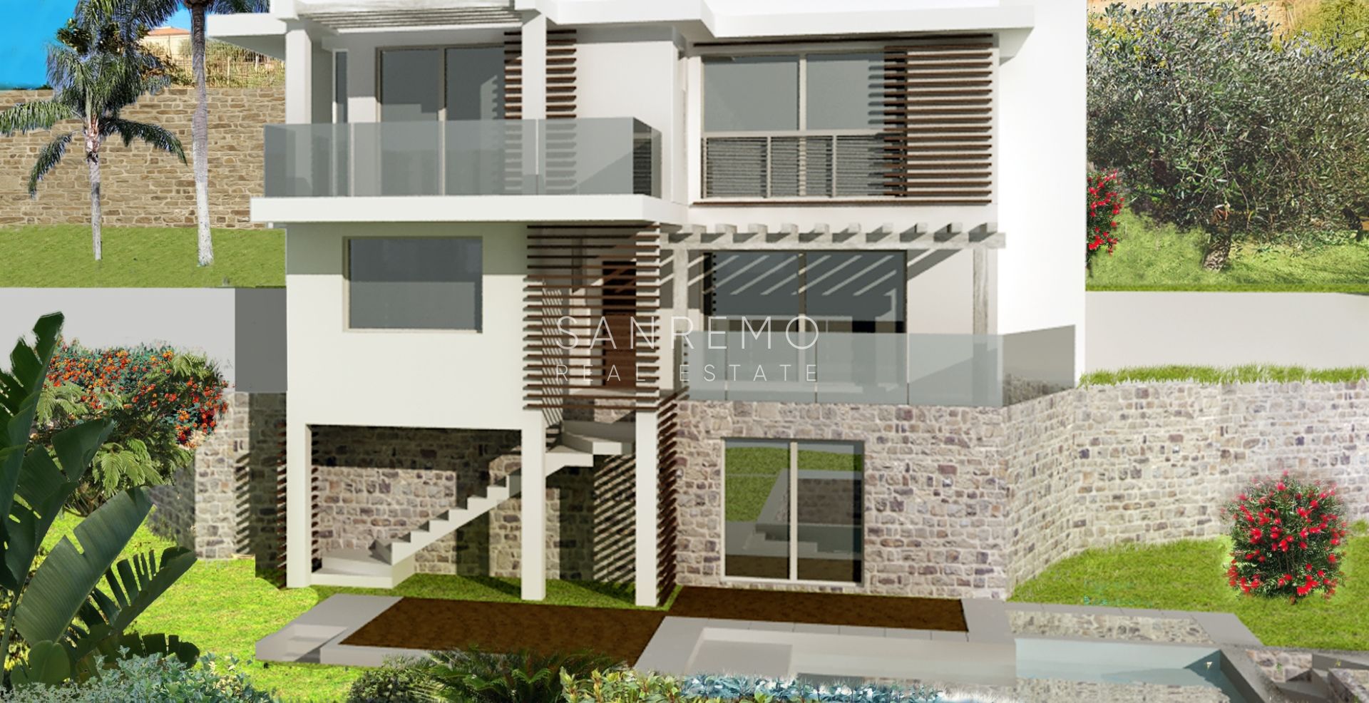 Esclusivo terreno con progetto approvato e vista mare