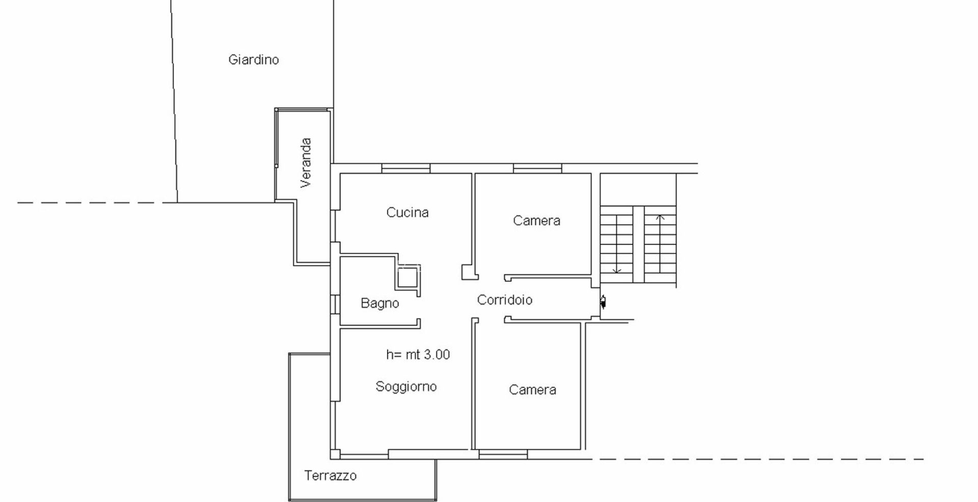 Appartamento con terrazzo e vista mare in contesto tranquillo e riservato